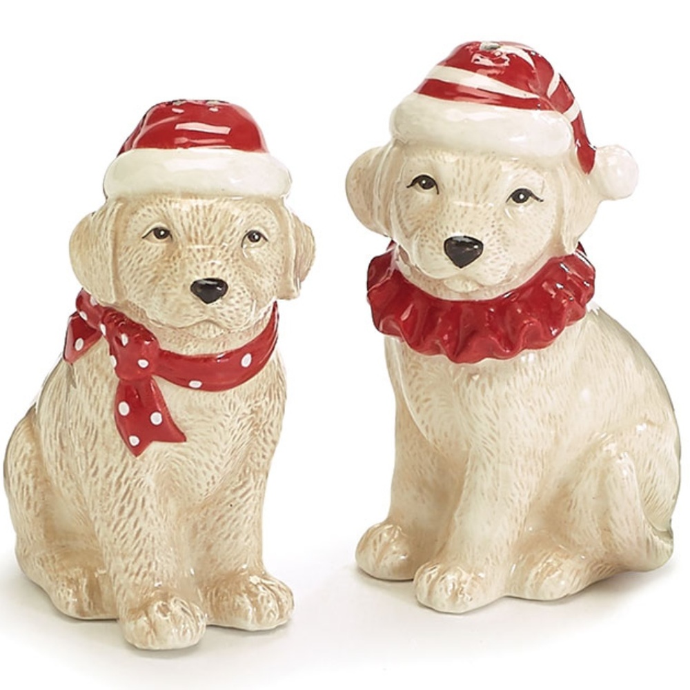 Salt and Pepper Christmas Dogs